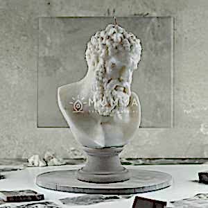 Herkül (Herakles) Büst Mum Beton Kaide