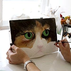 Rölyef Kedi Boyama Kit